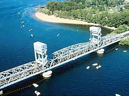 Original Okanagan Bridge from which Bill Steciuk had his first sighting